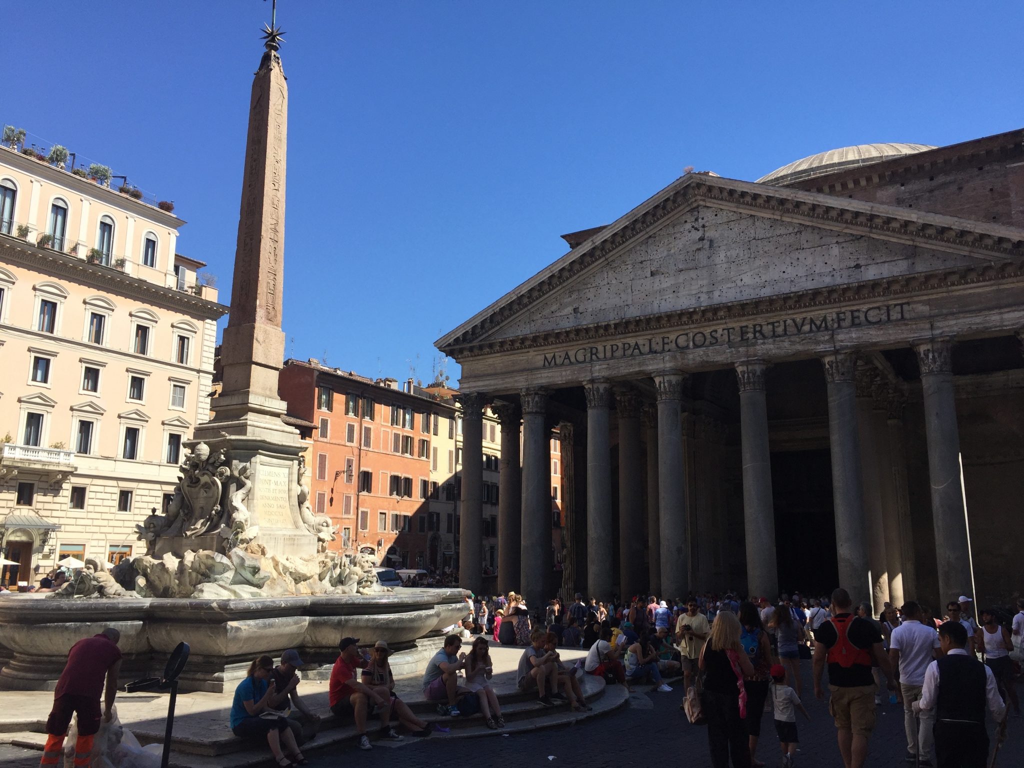 Pantheon fontän