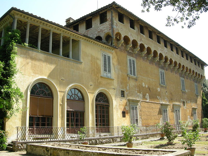 Familjen Medicis villa i Careggi, där Accademia Platonica höll sina sammankomster