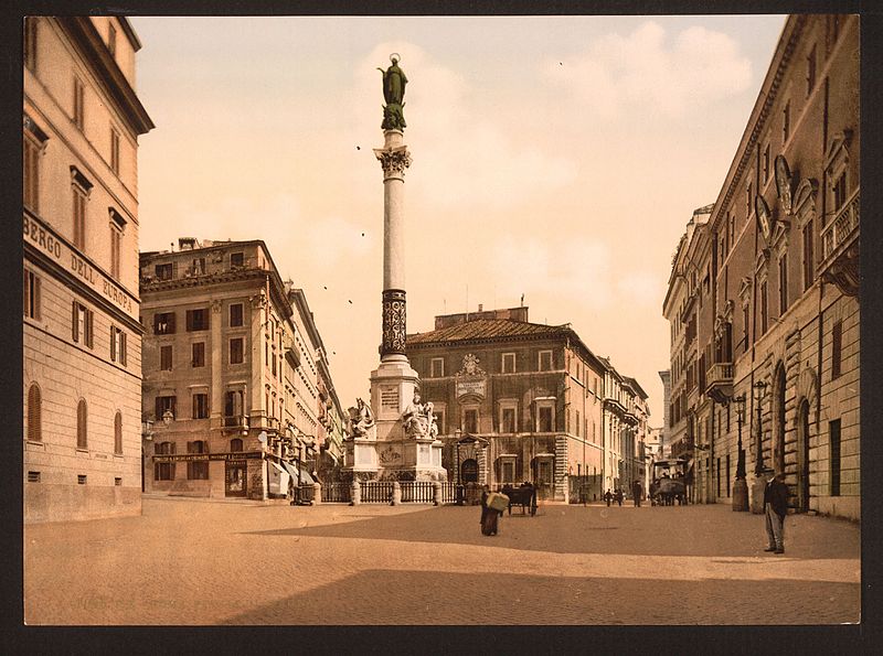 Piazza Mignanelli under sent 1800-tal